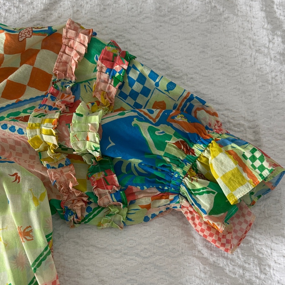 Ramy Brook Multicolor Patchwork Blouse - image 4